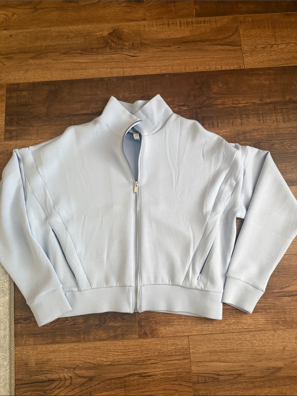 Spanx air essentials track jacket medium hydrangea Zip-Up Jacket medium
